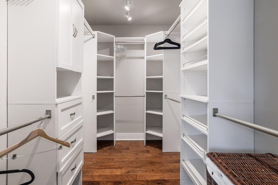 huge walk in closet in primary