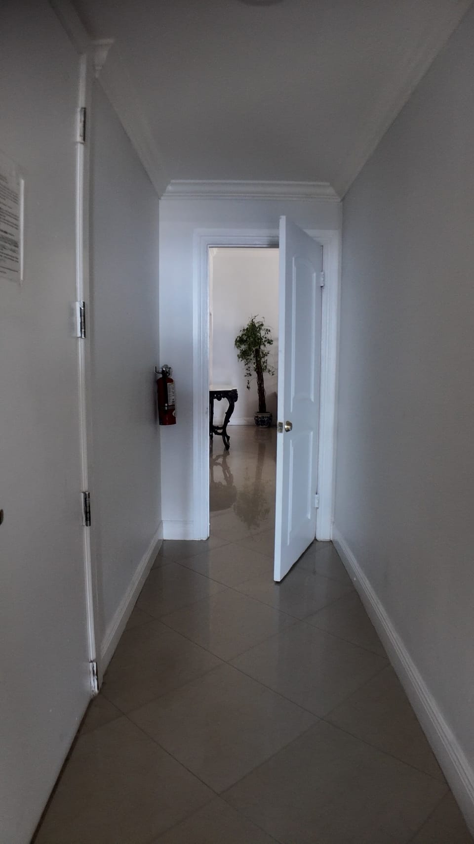 Private Hallway dividing Master Bedroom from the rest of the Penthouse