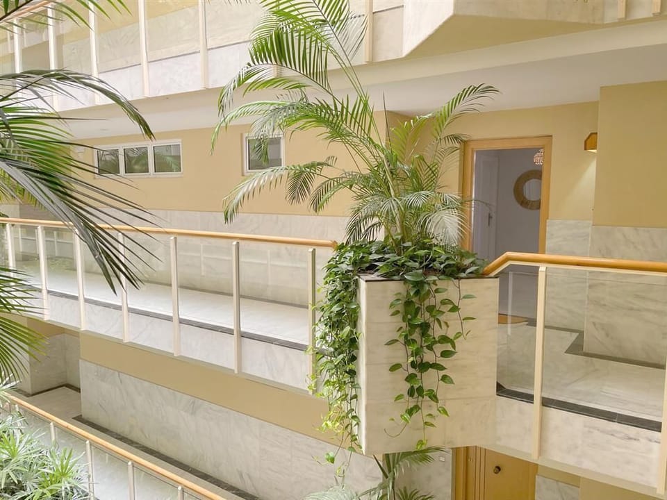 Entrance to the apartment within the building