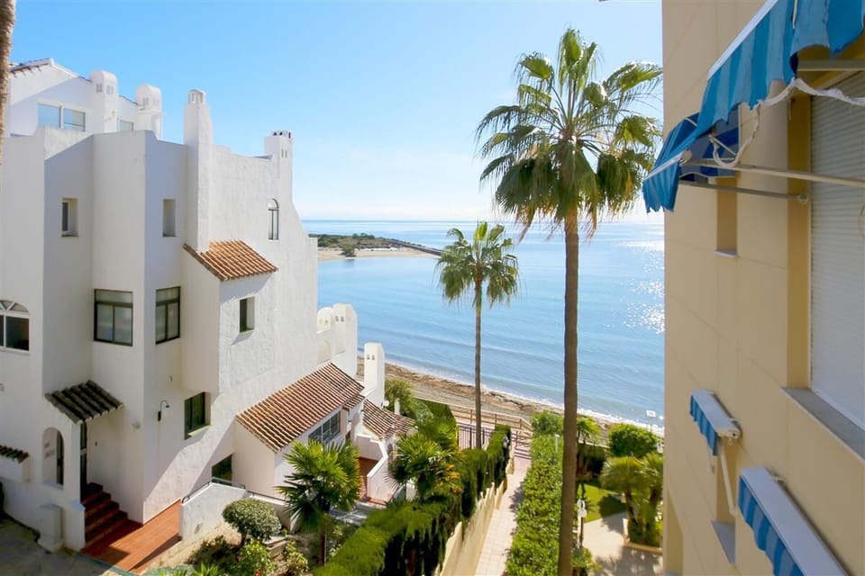 Beautiful views to the sea from the terrace of the apartment