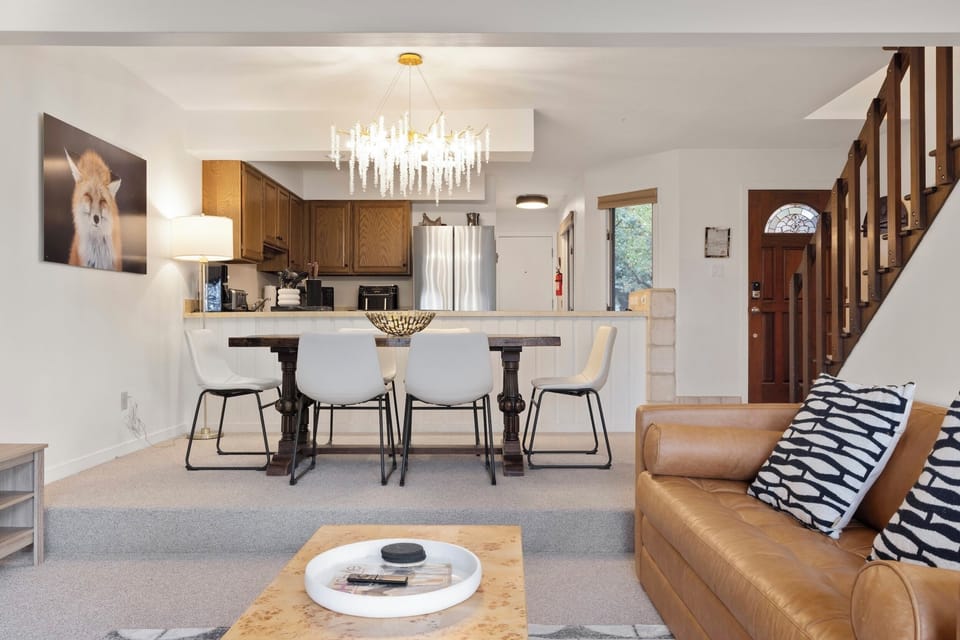 Living Room looking into Dining Area and Kitchen