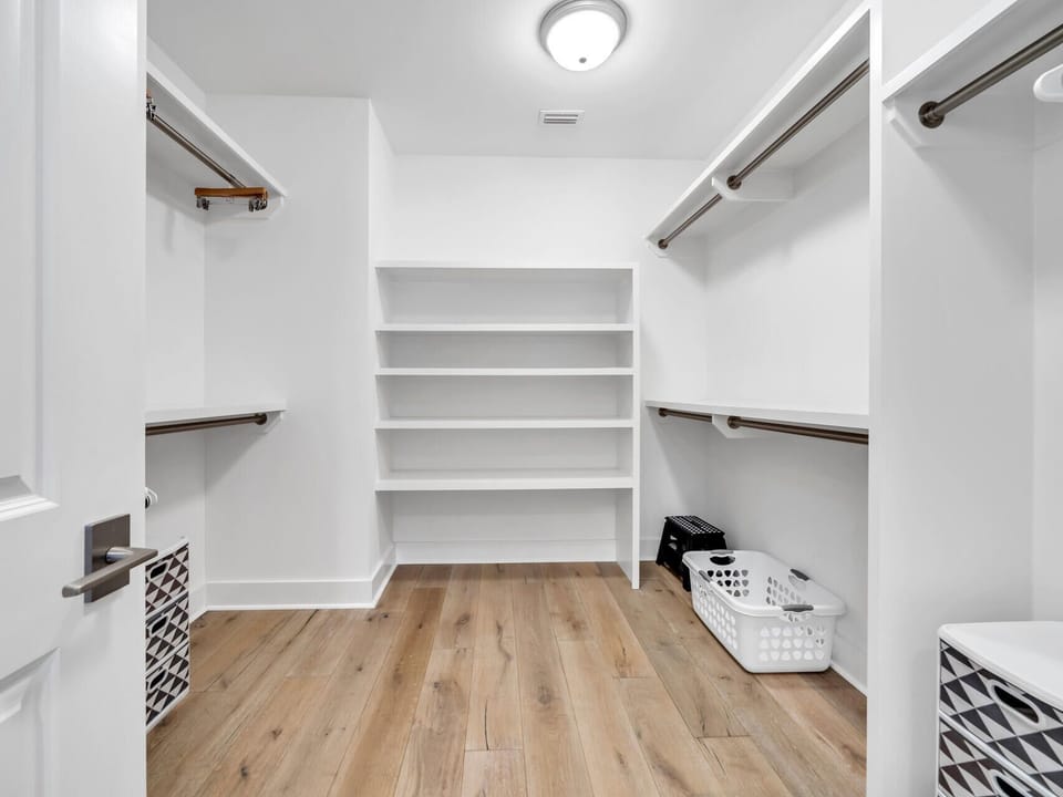 The master includes a large walk-in closet!