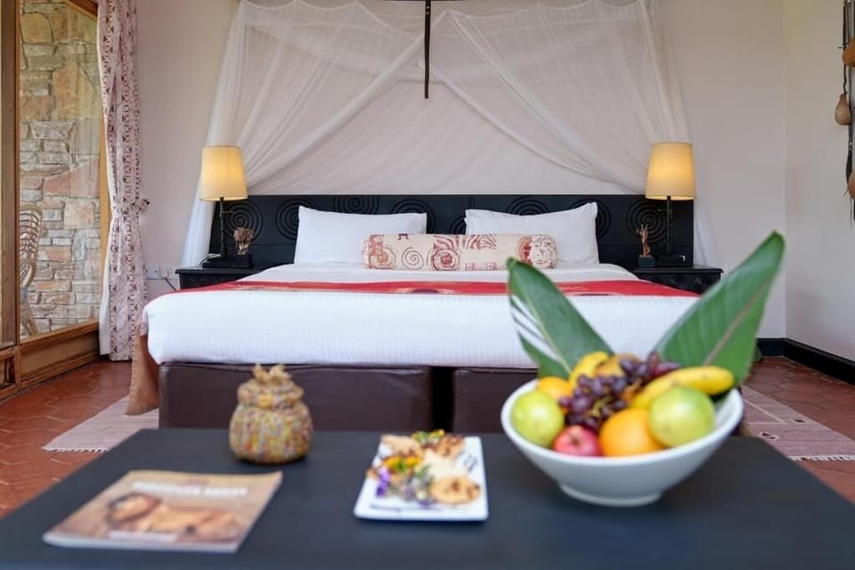 Unit with Double bed. Exact unit will be assigned upon arrival. Views, colors, and decor may vary.