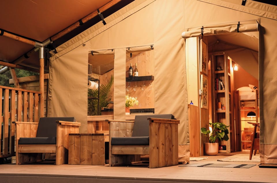 River Tent Entry
