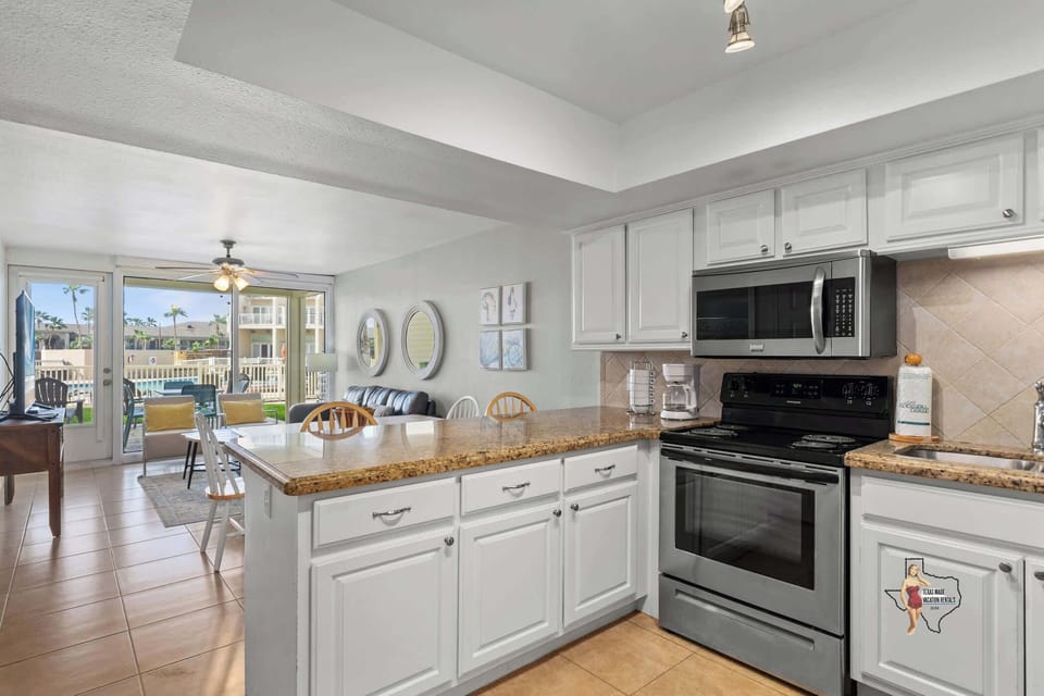 A fully equipped kitchen with everything you need to prepare meals at home