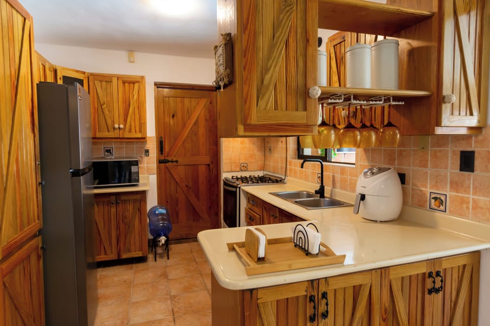 Full kitchen includes washer and dryer, coffee maker, toaster, microwave, etc.