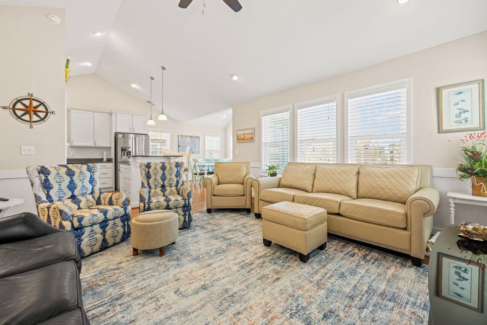 Great Room with Deck Access on Third Level