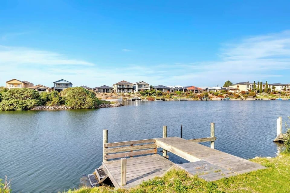 A marina offers direct access to the water where you can bring and dock a small boat. 
