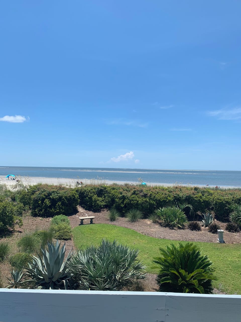 the only view that changes from the deck is the level of the tide

