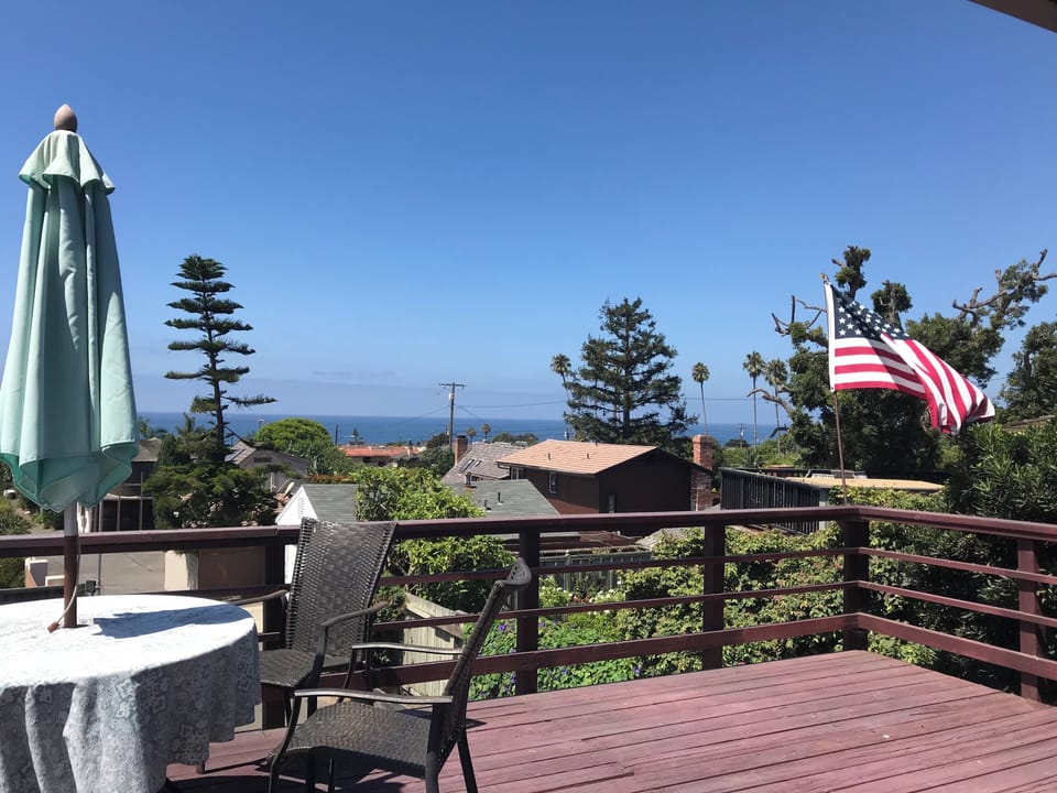 Shared ocean view deck.