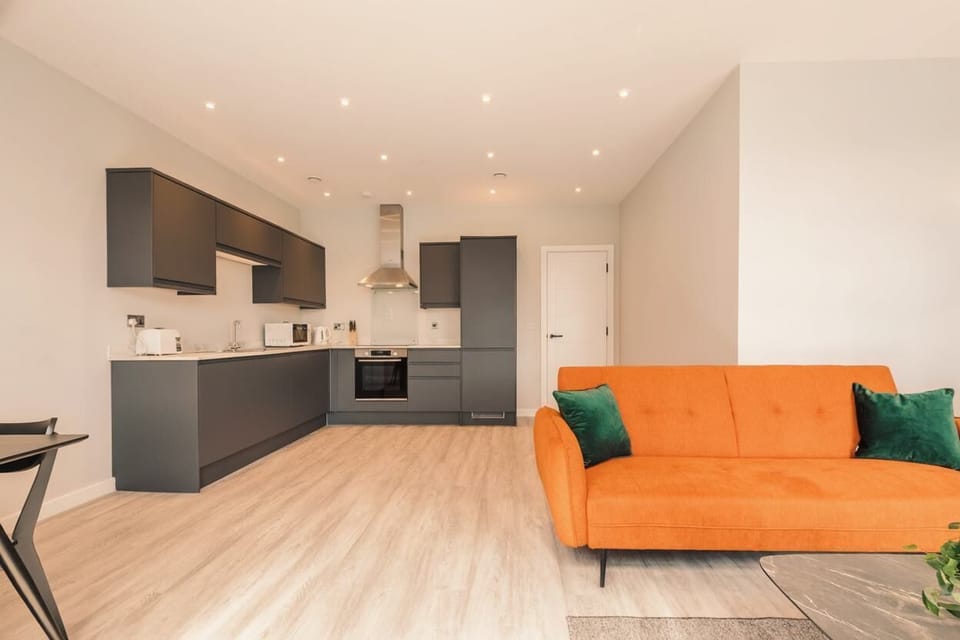 Living Space and Kitchen