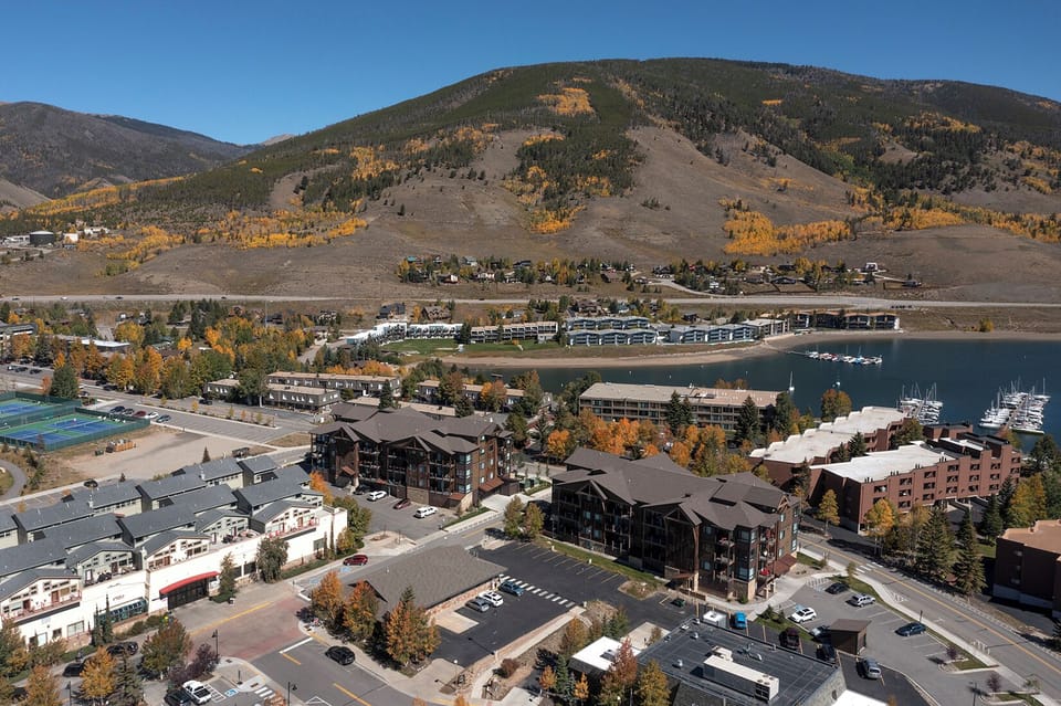 Aerial view of the Sail Lofts complex.