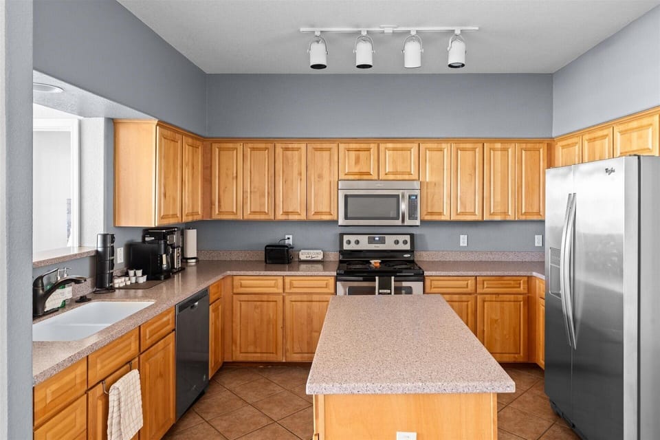 Kitchen with modern appliances