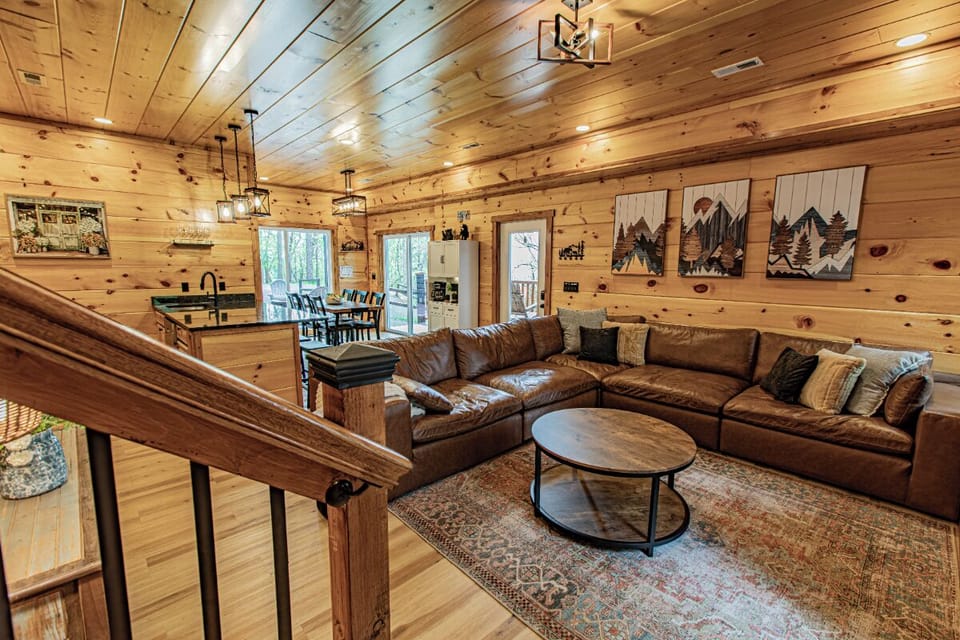 Highland Haven's cozy living area