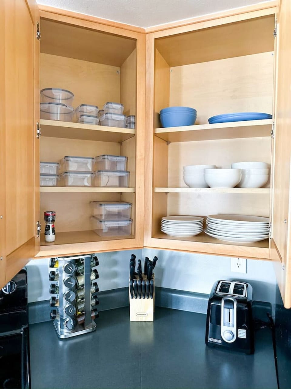 Kitchen essentials to prepare nice meal.