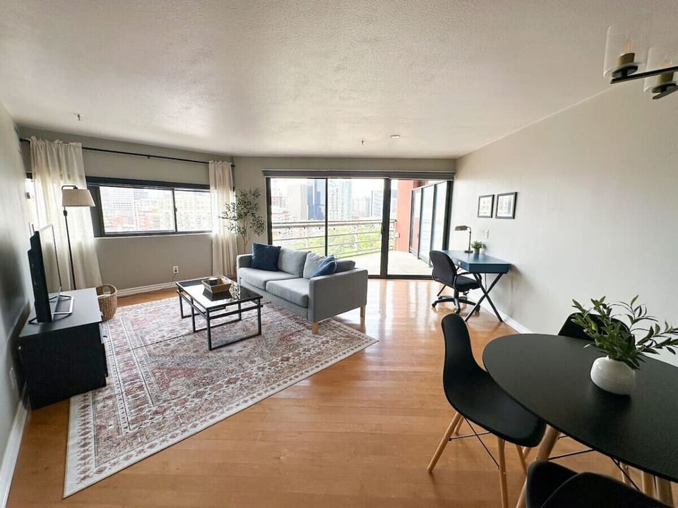 The cozy atmosphere of this space is perfect for relaxing with a good book or entertaining friends.