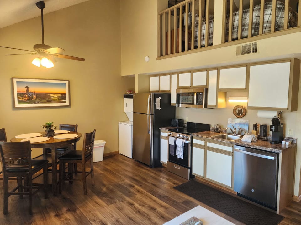 Fully stocked kitchen