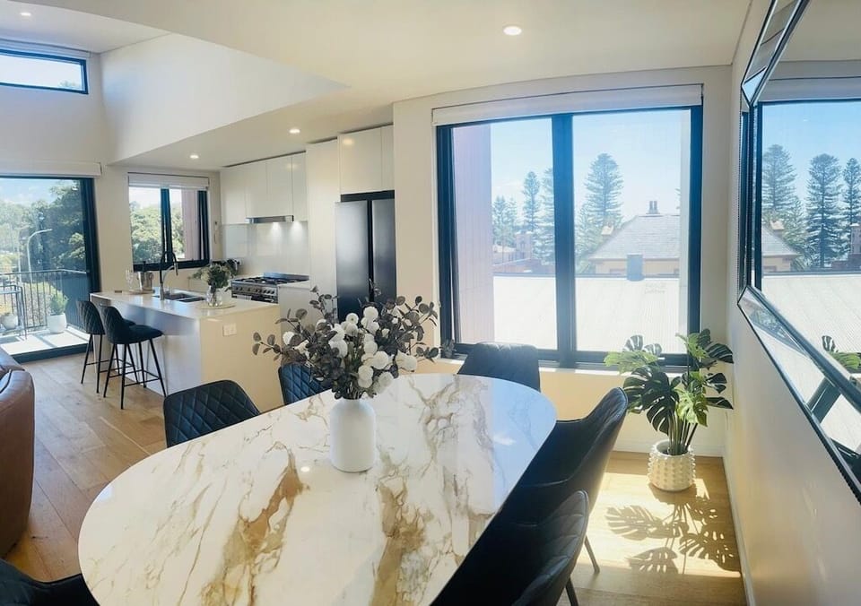 Dining and kitchen
