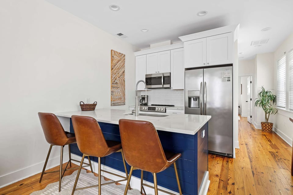 Island seating off the kitchen 