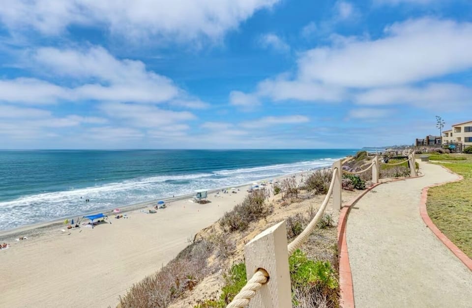 View of the ocean from the bluffs in the community