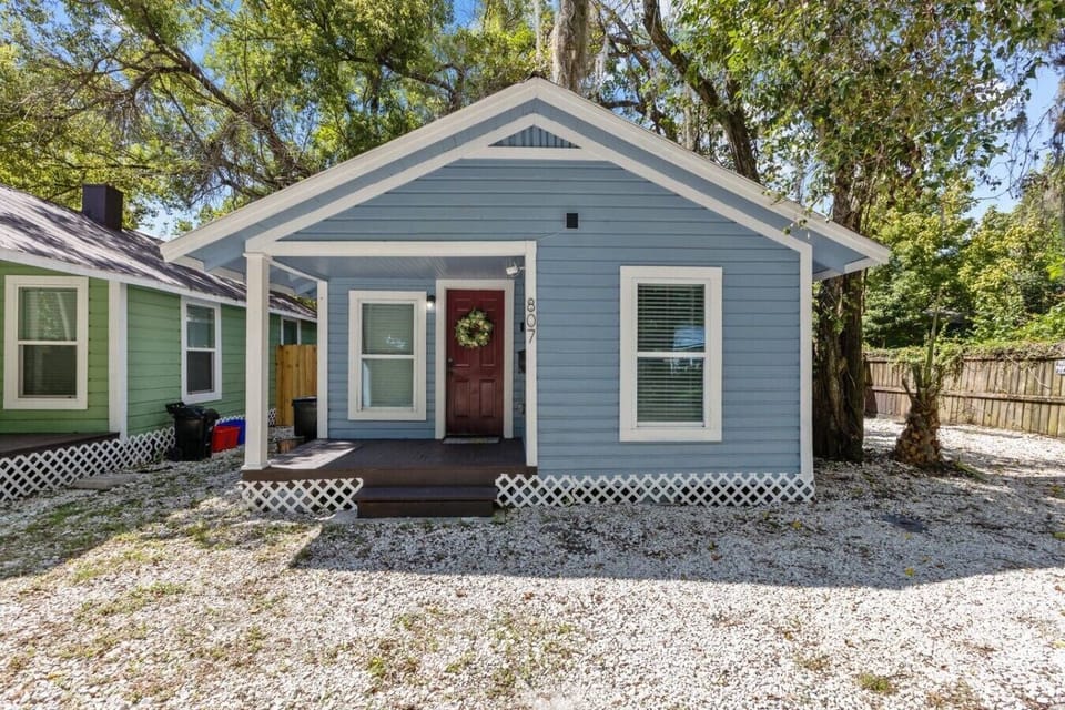 Front view of the cottage