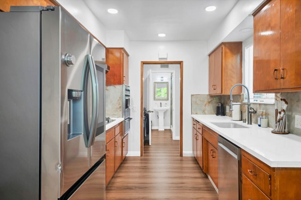 Clean counters, shiny appliances, and all the tools to make your stay deliciously simple. #TravelSGV