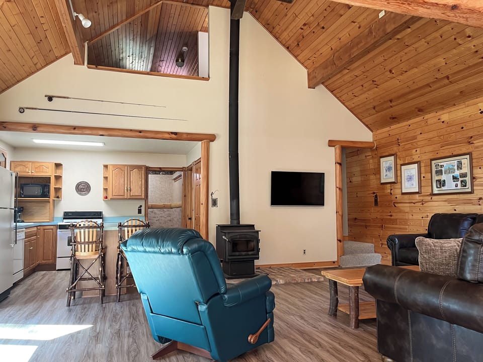 Spacious great room with open layout