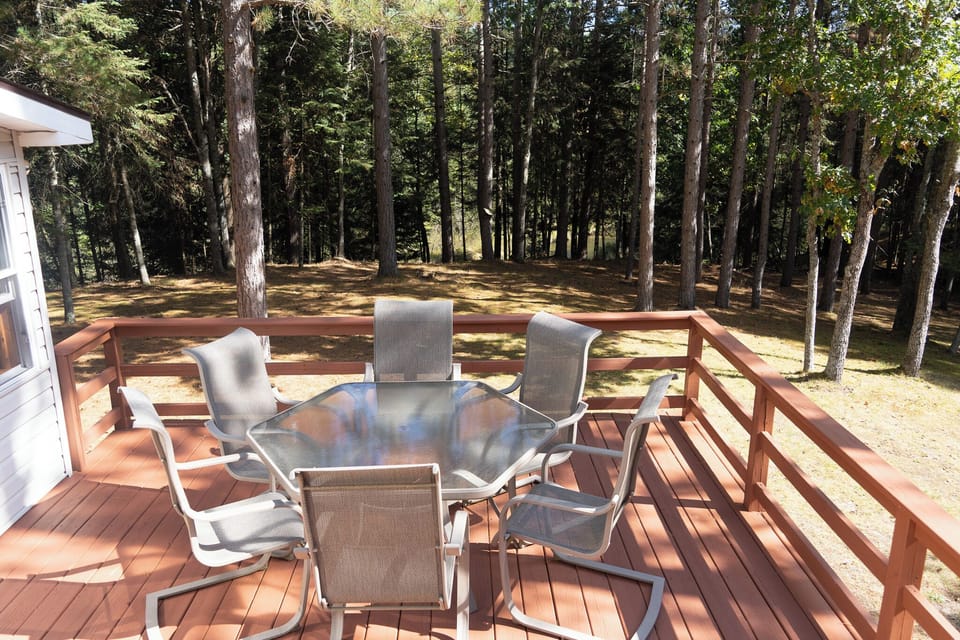 Patio table with umbrella