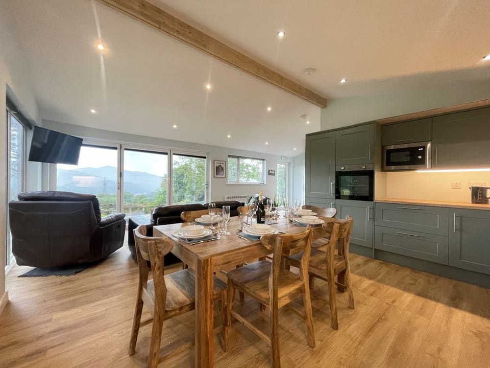 View from the rear of the kitchen