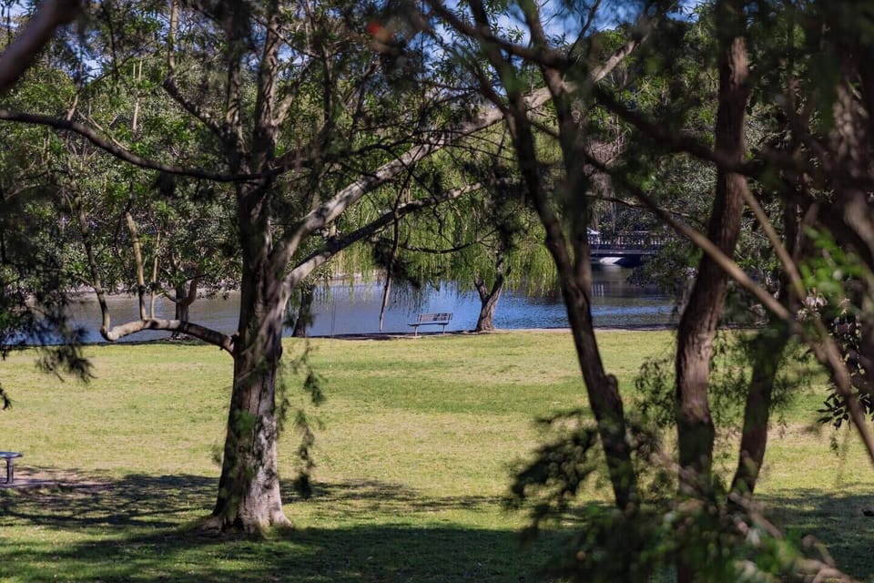 The home backs onto parkland and the water, adding to its sense of tranquillity. 
