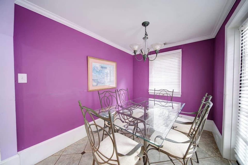 Enjoy a quiet breakfast or a relaxed dinner at home.