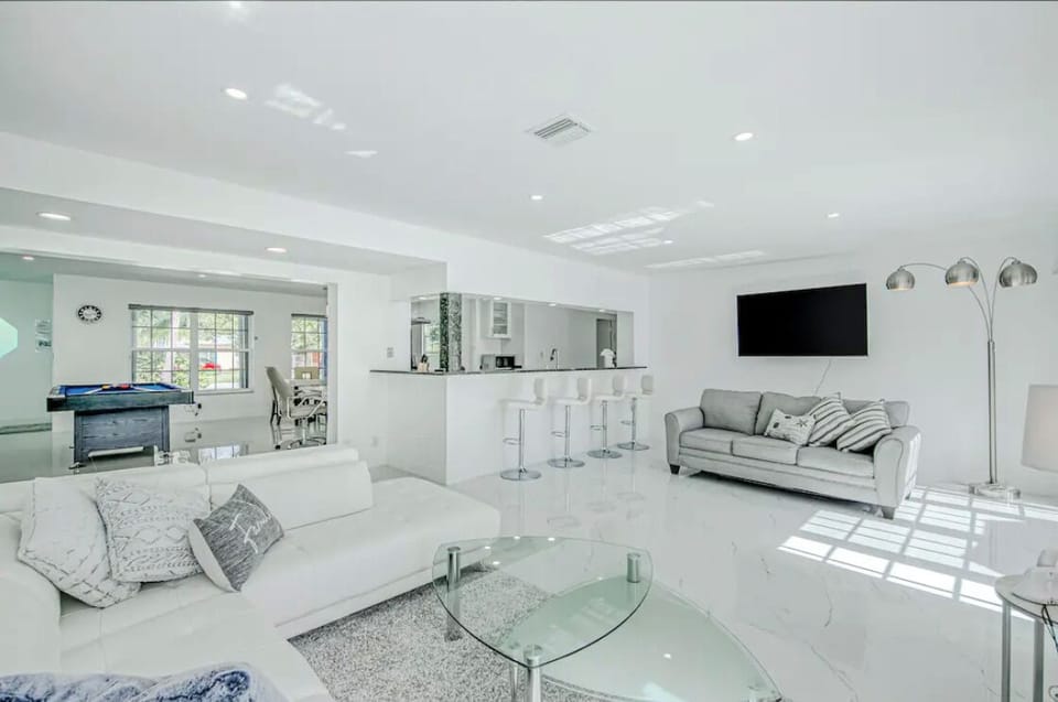 Spacious open Space over look the water and Swimming pool