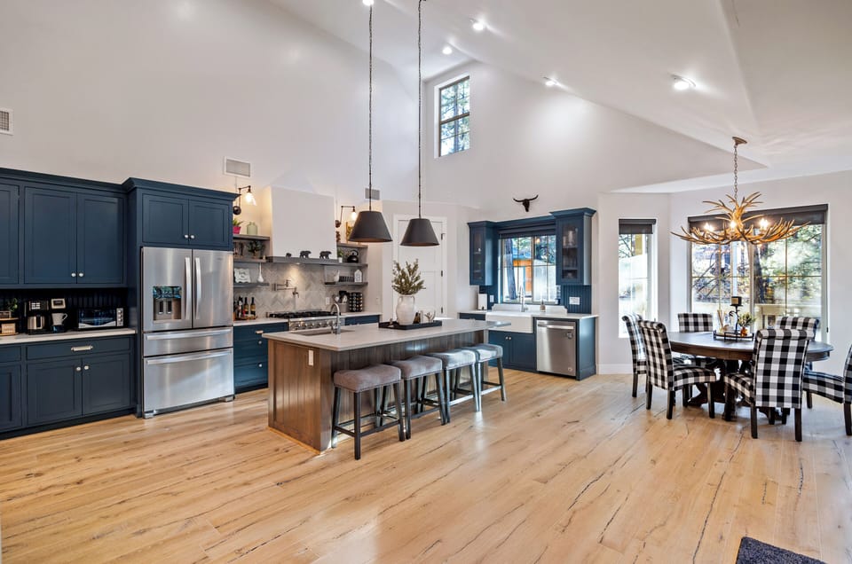 Kitchen is spacious!  Plenty of room for cooking, serving, hanging out!