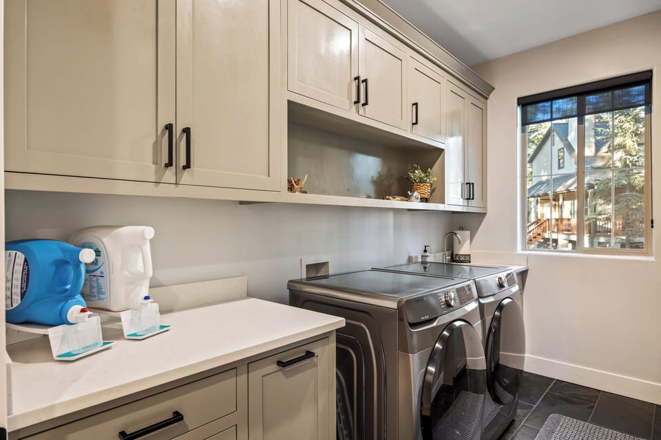 Large laundry room provides tremendous convenience during your stay