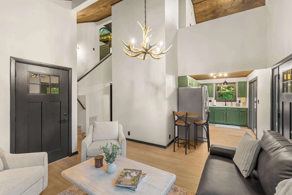 Open concept living room and kitchen