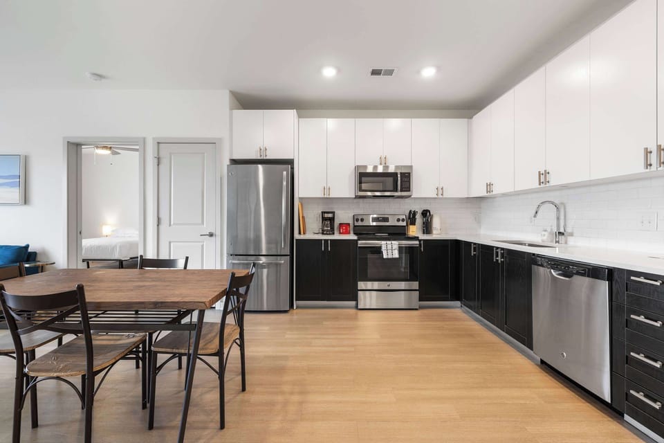 Kitchen and dining area