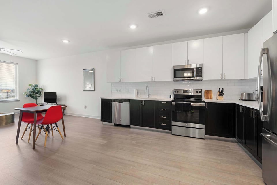 Kitchen and dining area