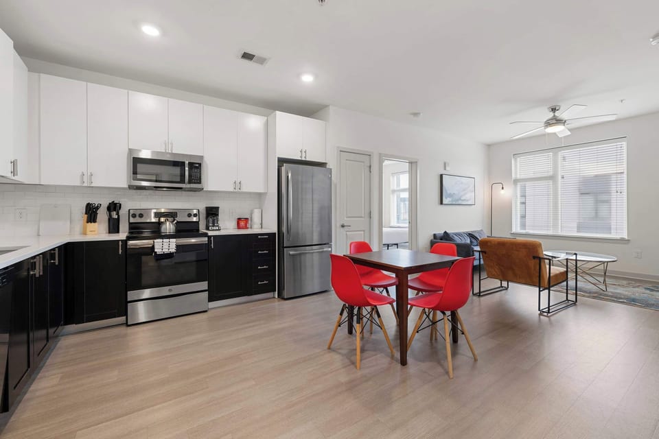 Kitchen and dining area