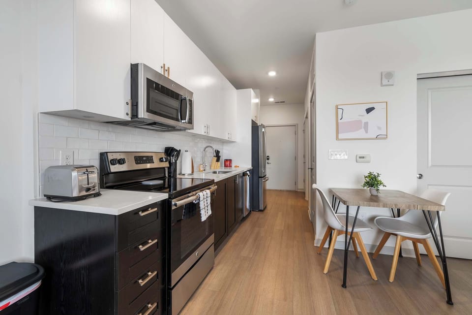 Kitchen and dining area