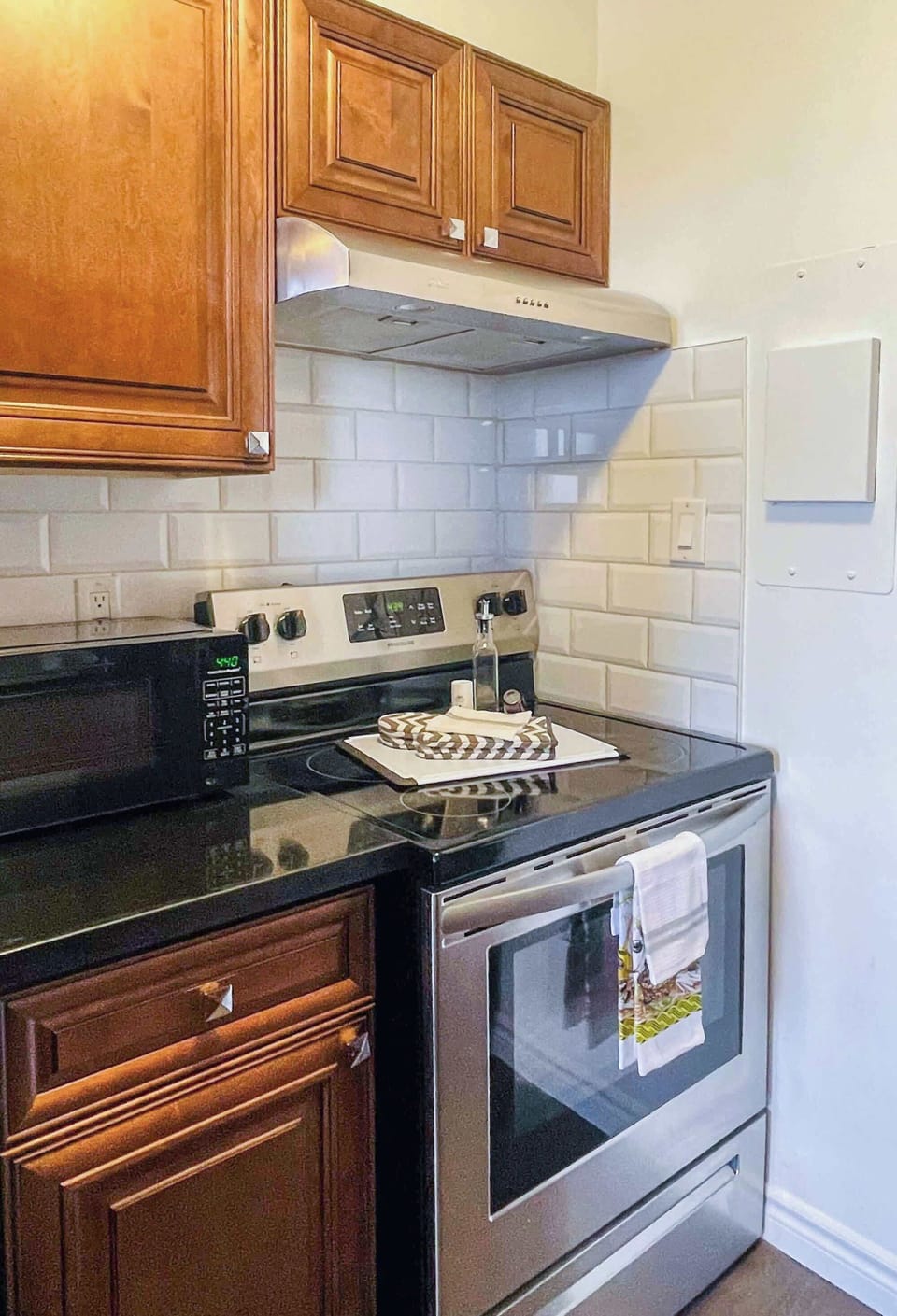 Microwave and conventional oven