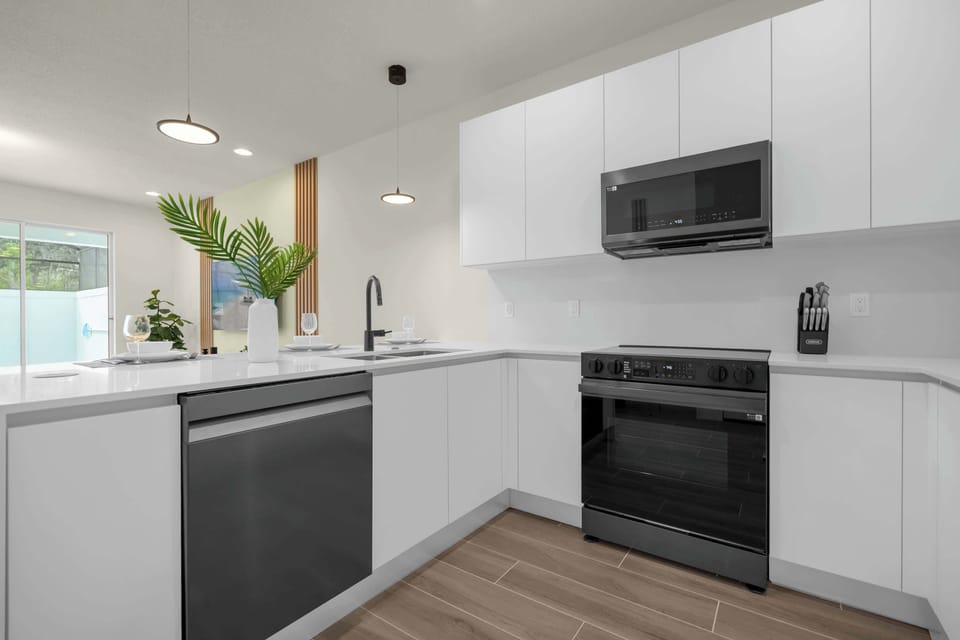High end stainless steel appliances