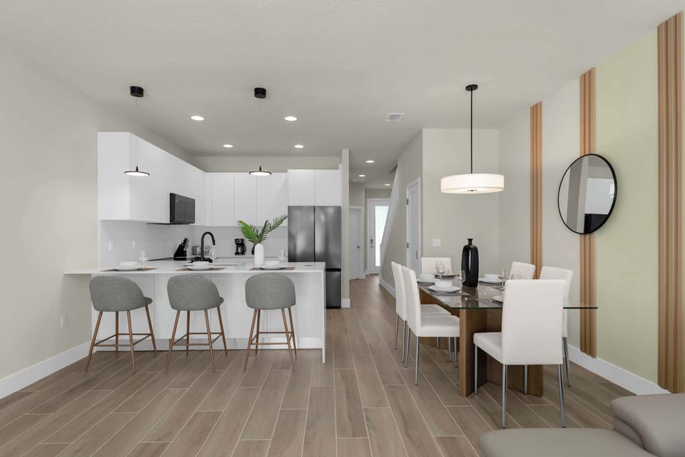 Lots of dining space