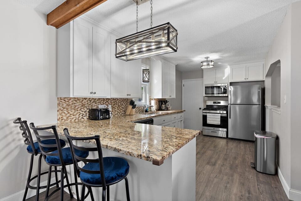 Fully Stocked Kitchen, Stainless Steel Appliances