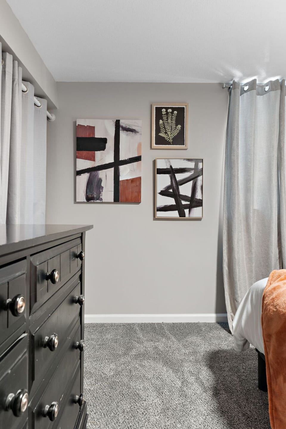 Lower Level Bedroom: King Bed, HD Roku Smart TV