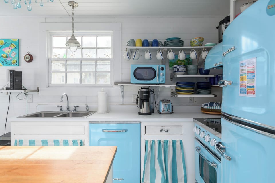 Kitchen with Vintage Style Appliances