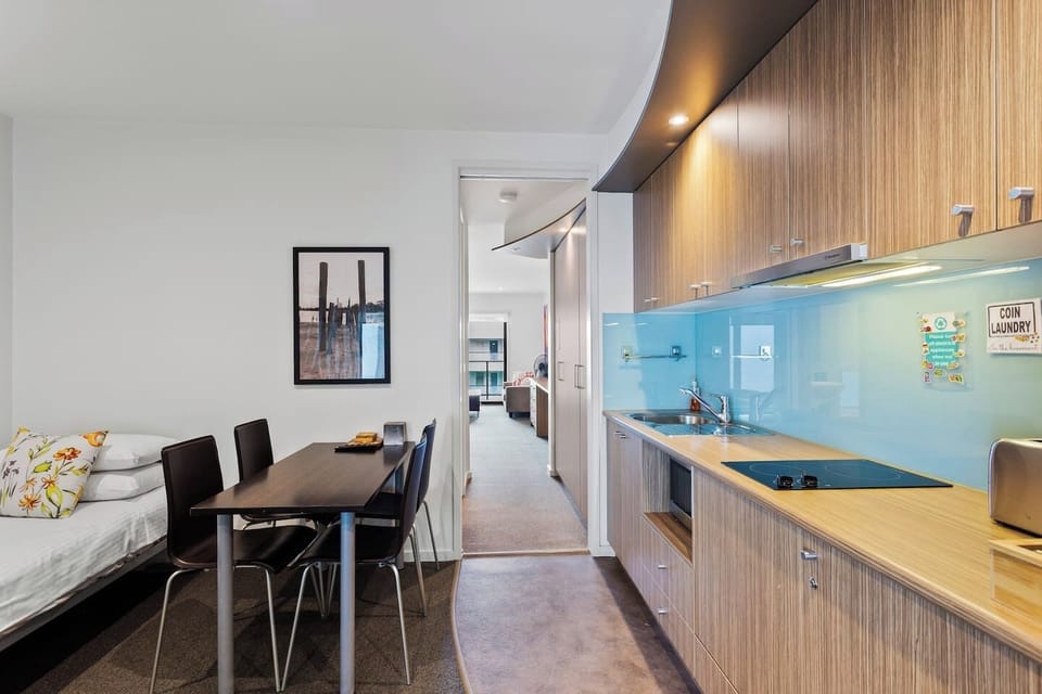 Come together for a shared meal around the dining table or find a selection of eateries close by.
