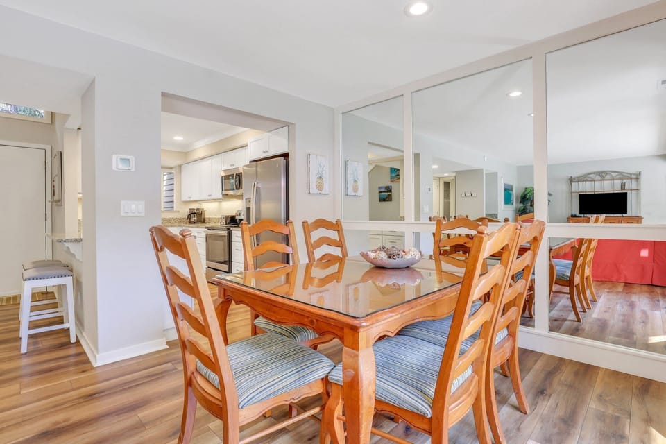 Dining Room is Adjacent to Kitchen