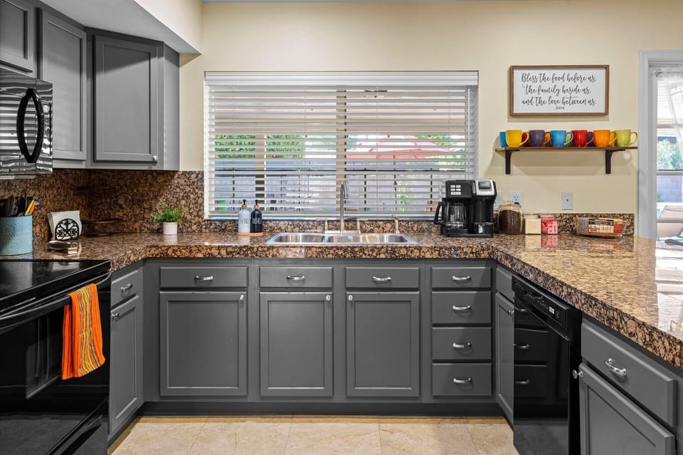 Complete with ample cabinetry for all your essentials and plenty of storage space for convenience