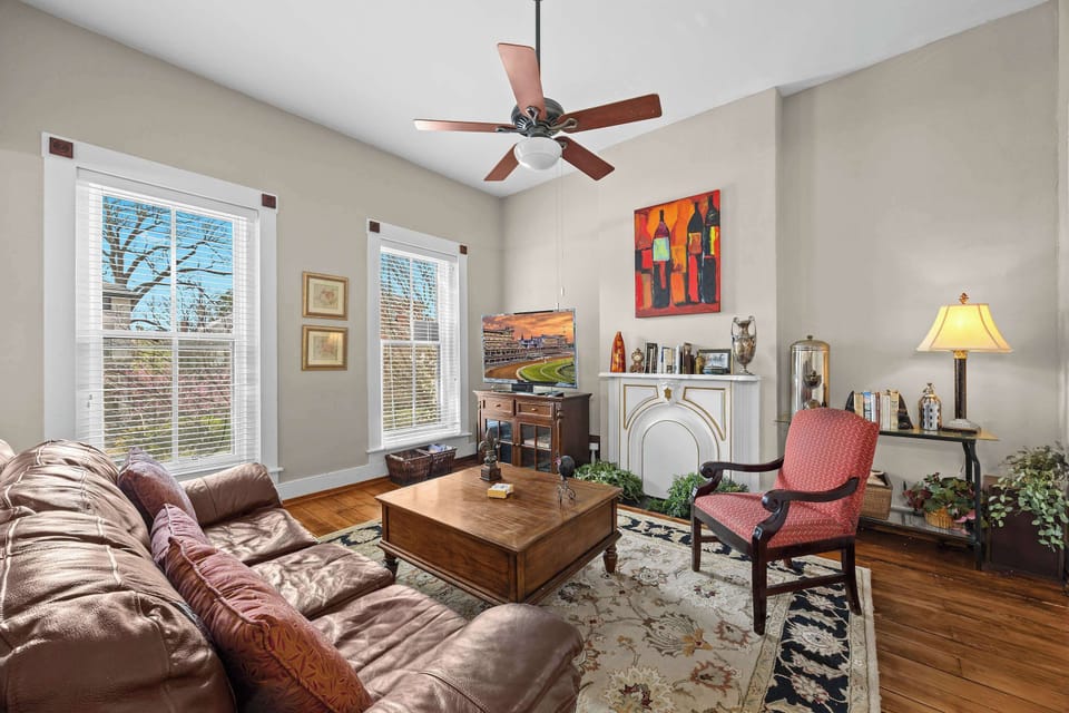 Living Room: Relax in the bright and spacious living room, full of natural light.
