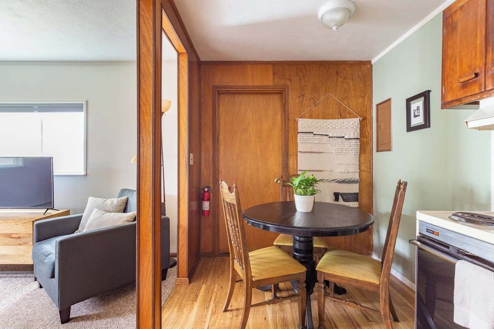 Enjoy coffee or a home-cooked meal in our cozy dining space.